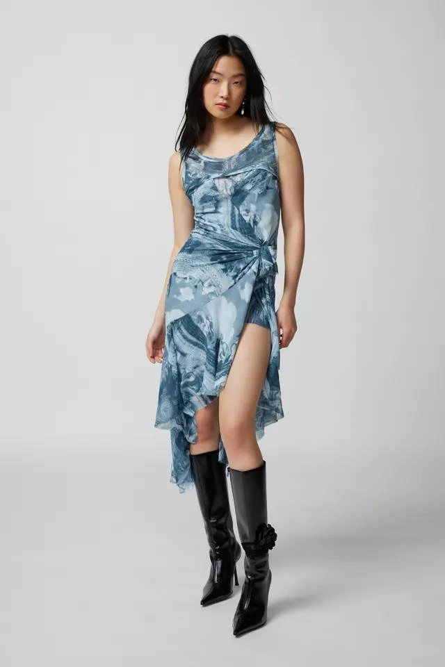 商品Urban Outfitters|UO Andy Printed Asymmetrical Midi Dress,价格¥227,第2张图片详细描述