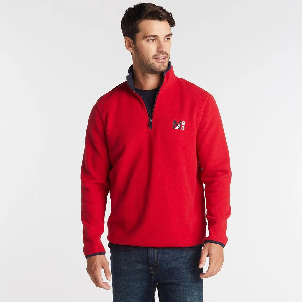 商品Nautica|Nautica Mens Big & Tall Quarter Zip Nautex  Fleece Pullover,价格¥223,第2张图片详细描述