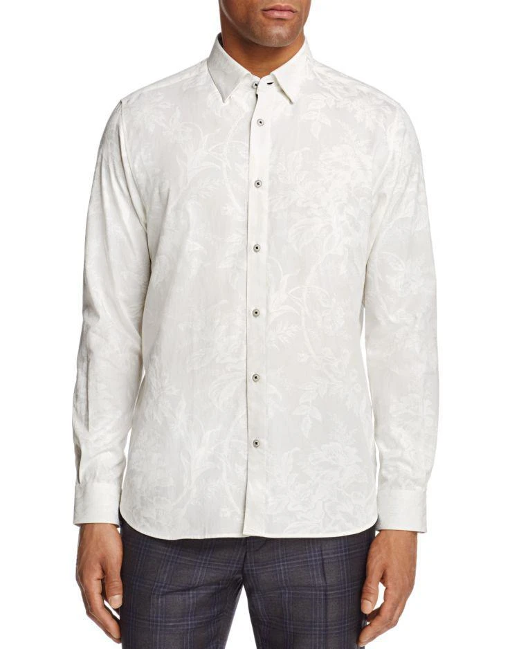 商品Ted Baker London|Tuldale Printed Floral Regular Fit Button-Down Shirt - 100% Exclusive,价格¥501,第1张图片