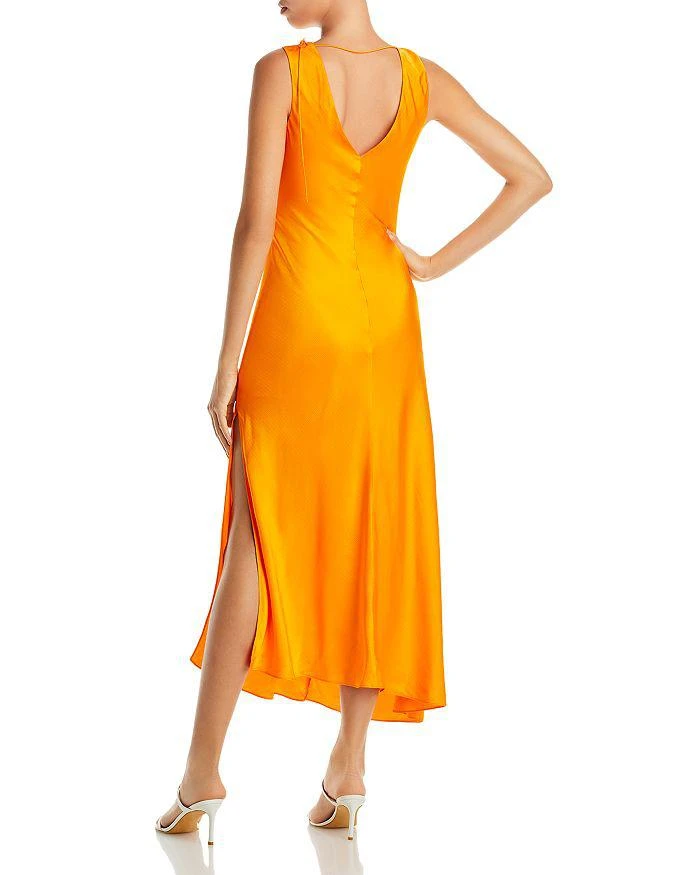 商品FRAME|Lace Up Front Midi Dress,价格¥1080,第2张图片详细描述
