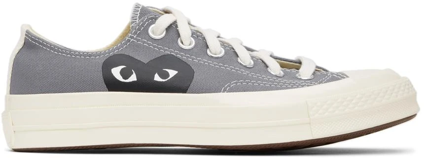 商品Comme des Garcons|Grey Converse Edition Half Heart Chuck 70 Low Sneakers,价格¥1205,第1张图片