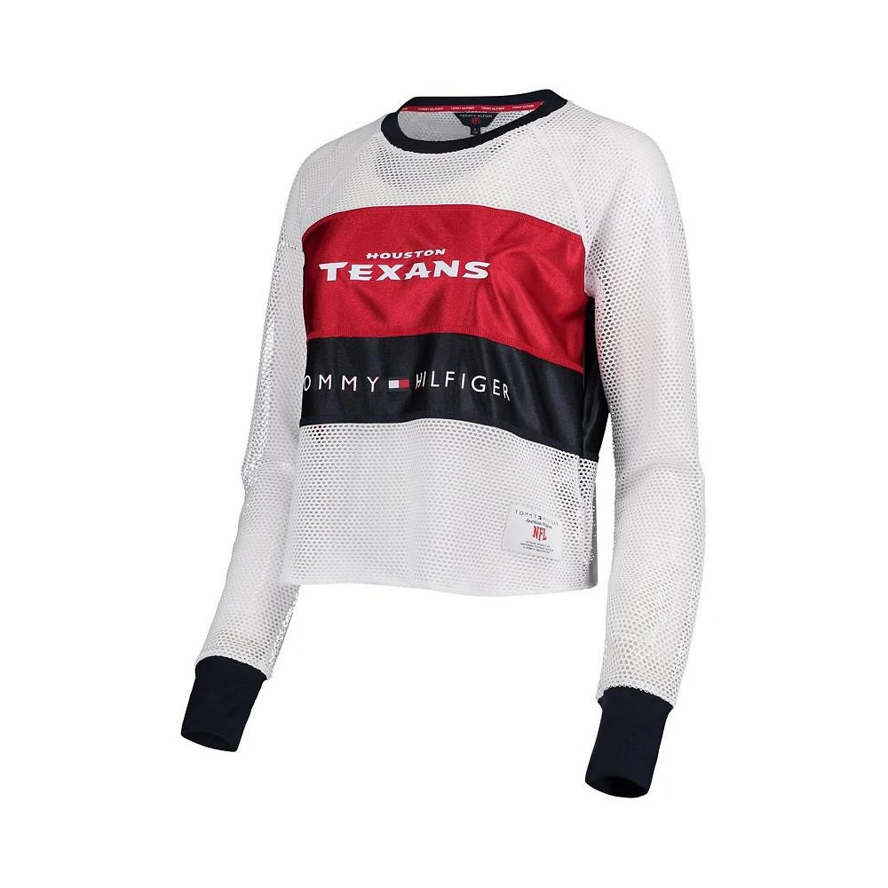 商品Tommy Hilfiger|Women's White and Red Houston Texans Mesh Raglan Long Sleeve T-shirt,价格¥362,第2张图片详细描述