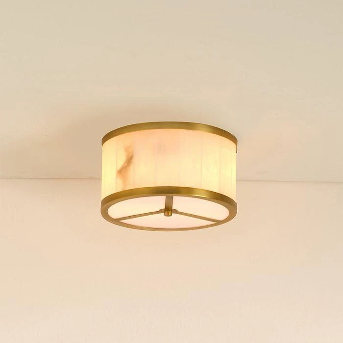 商品Jamie Young|Small Upsala Alabaster Flush Mount Ceiling Light,价格¥10483,第2张图片详细描述