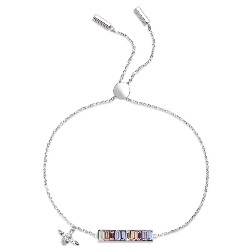 商品Olivia Burton|Olivia Burton Women's Rainbow Bee Baguette - Silver,价格¥422,第1张图片