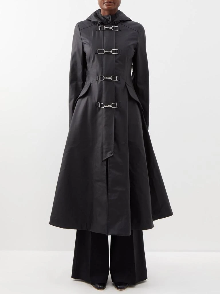 商品Gabriela Hearst|Coleman pleated hooded raincoat,价格¥16910,第1张图片