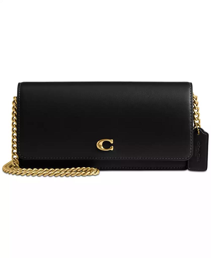 Coach Refined Leather Evie Long Wallet with Chain - Wallets