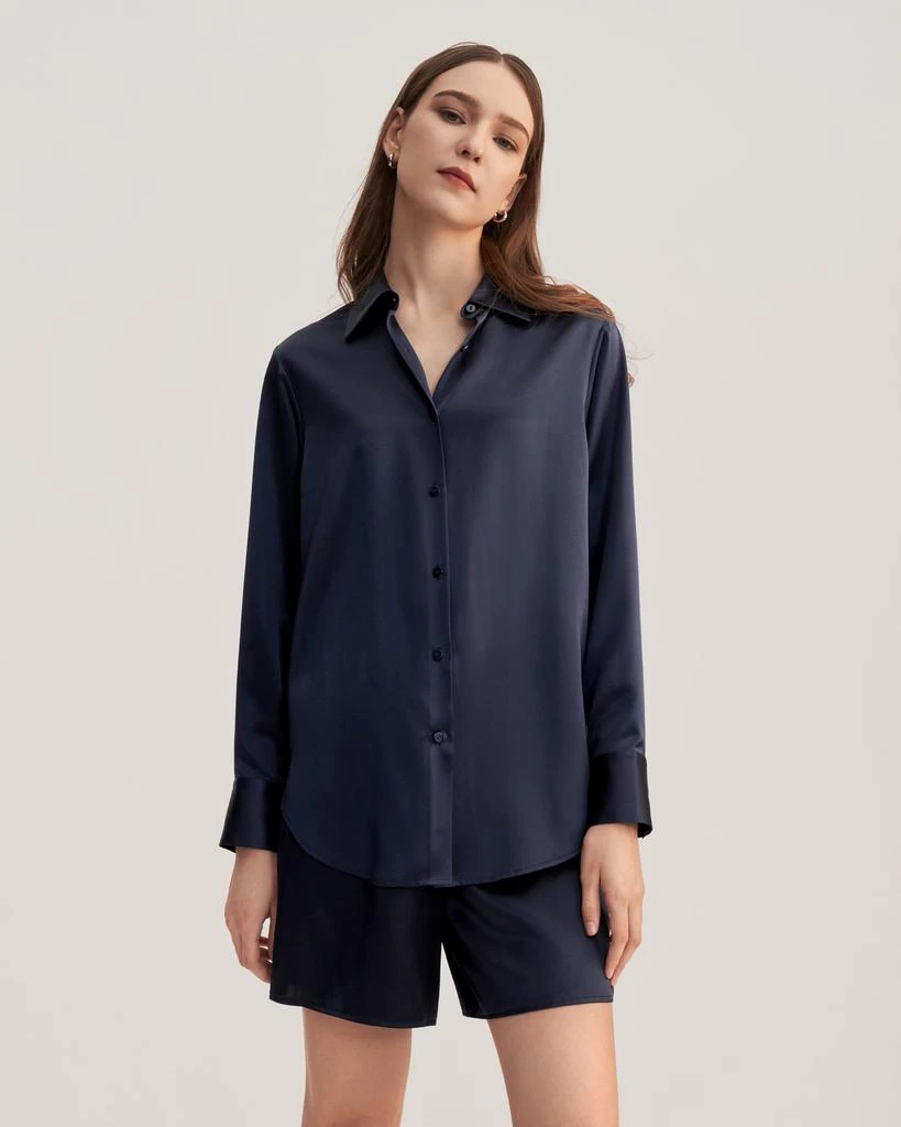 商品LILYSILK|Women's Myrtus Oversized Silk Pajama Set,价格¥1222,第1张图片