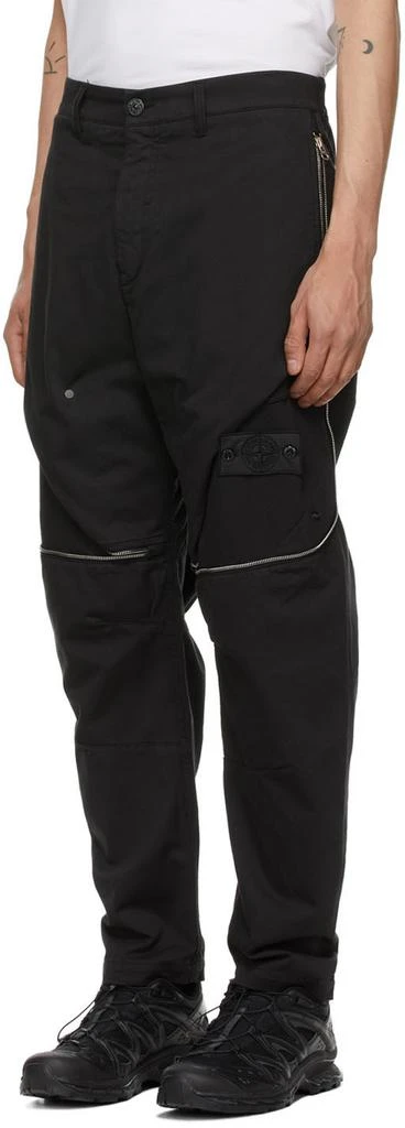 商品Stone Island|Black Zip Vent Trousers,价格¥3453,第4张图片详细描述