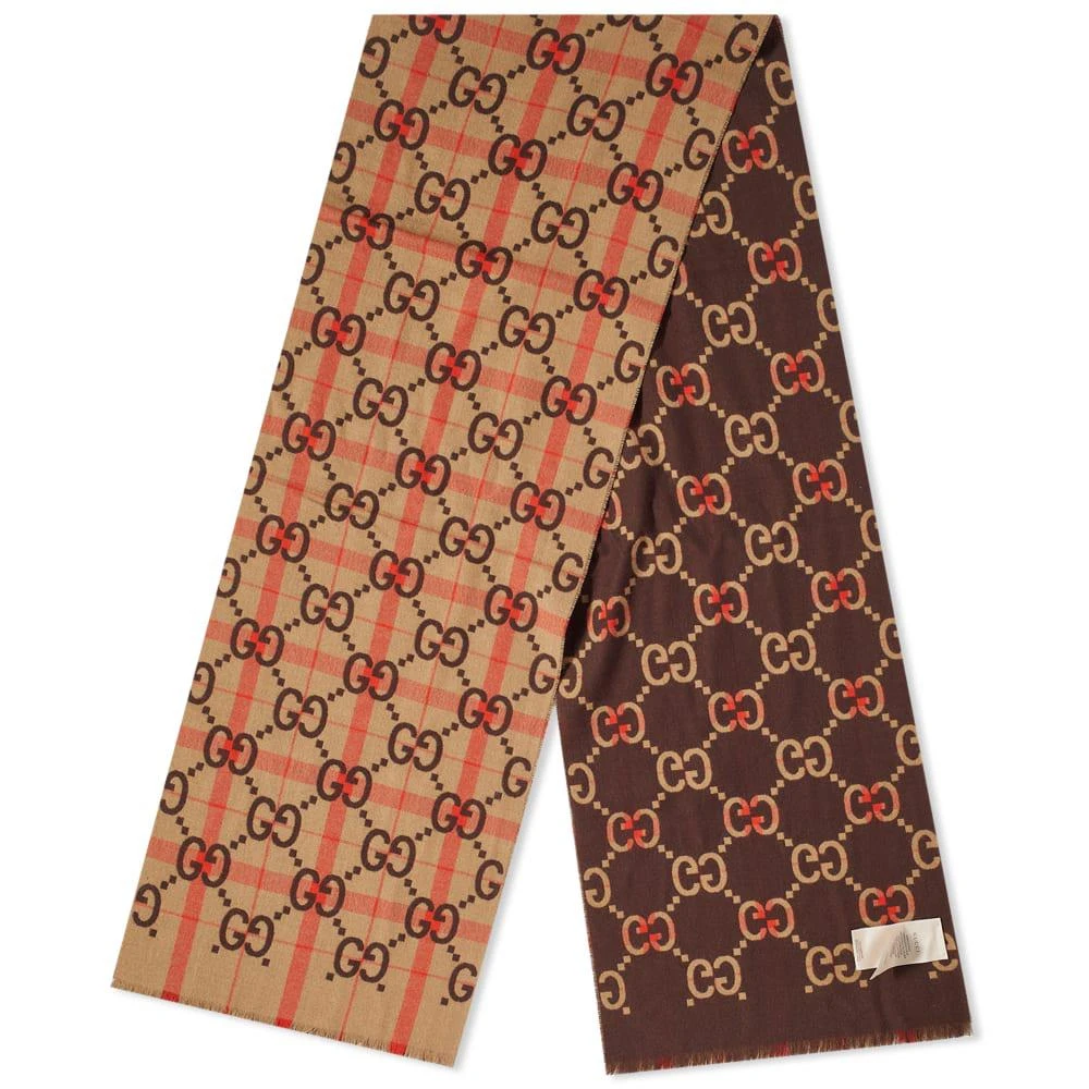 商品Gucci|Gucci Jumbo GG Wool Scarf,价格¥3111,第2张图片详细描述