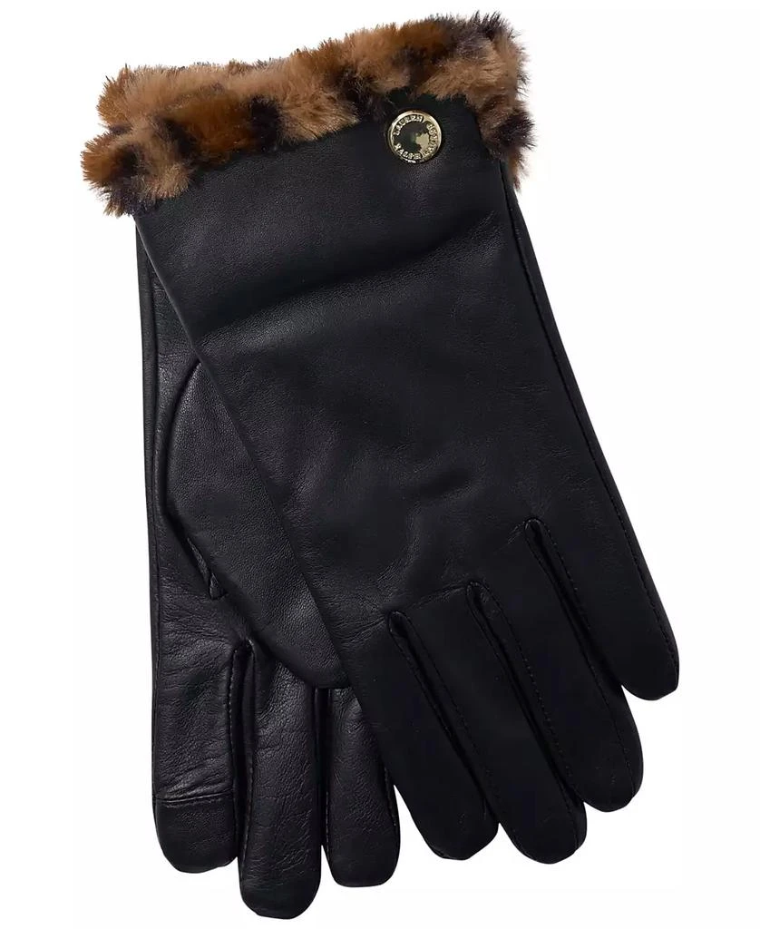 商品Ralph Lauren|Women's Plush Lined Leather Gloves,价格¥445,第1张图片