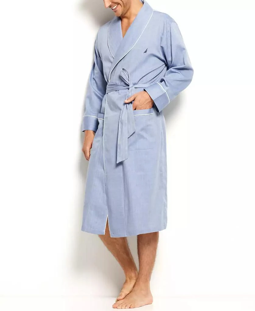 商品Nautica|Herringbone Woven Shawl Collar Robe,价格¥309,第1张图片