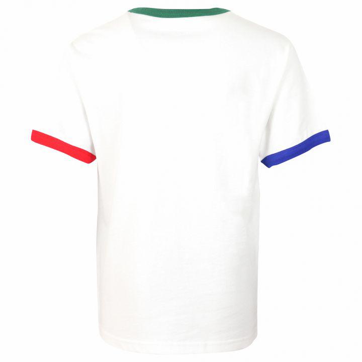 White Polo Bear Motif Short Sleeve T Shirt商品第3张图片规格展示