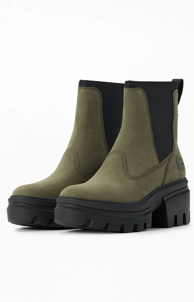 商品Timberland|Women's Green Everleigh Chelsea Boots,价格¥1040,第2张图片详细描述