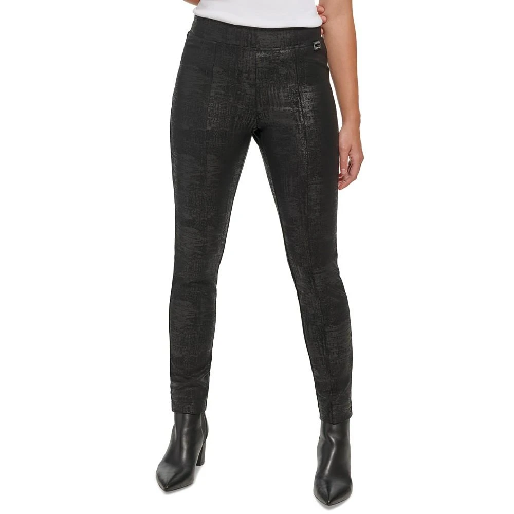 商品Calvin Klein|Women's Embossed Ponte Leggings,价格¥312,第1张图片