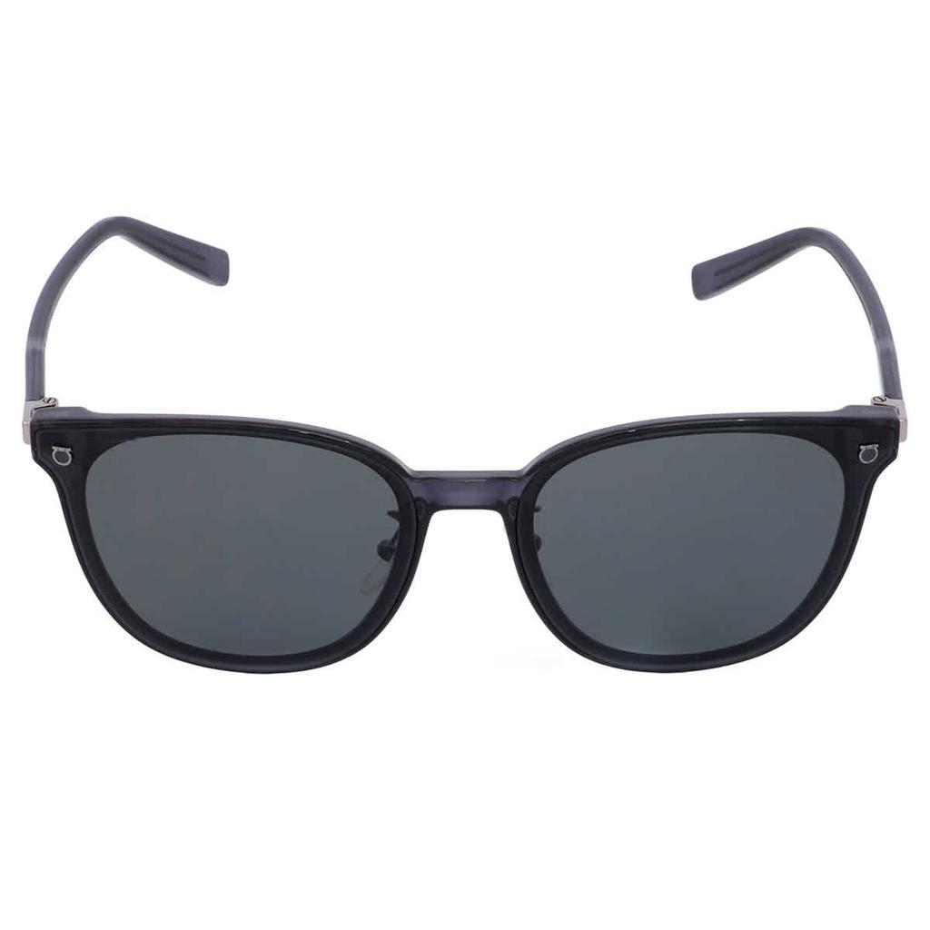 Salvatore Ferragamo Grey Oversized Unisex Sunglasses SF1004SK 024 65商品第2张图片规格展示