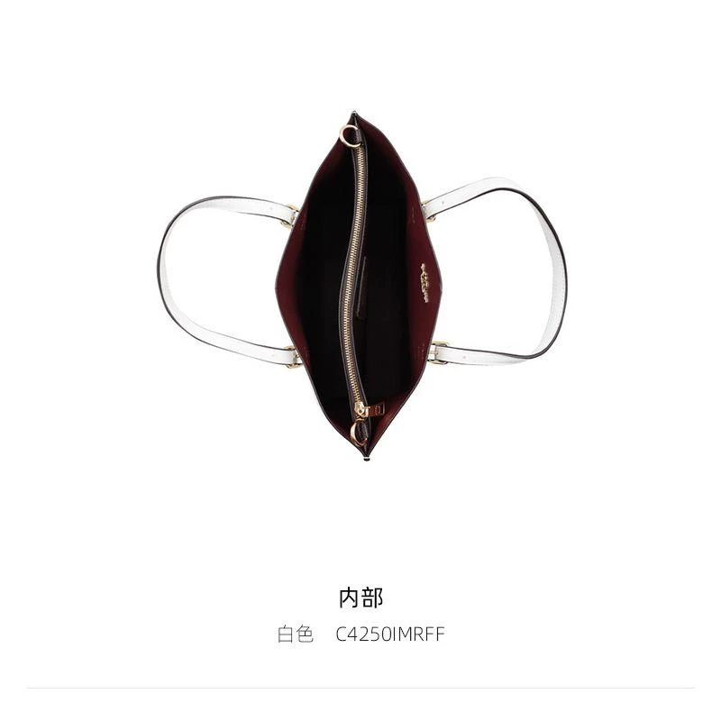 商品Coach|美国直邮COACH蔻驰奥莱款中号女士PVC配皮单肩斜挎4250新款女包,价格¥2921,第11张图片详细描述