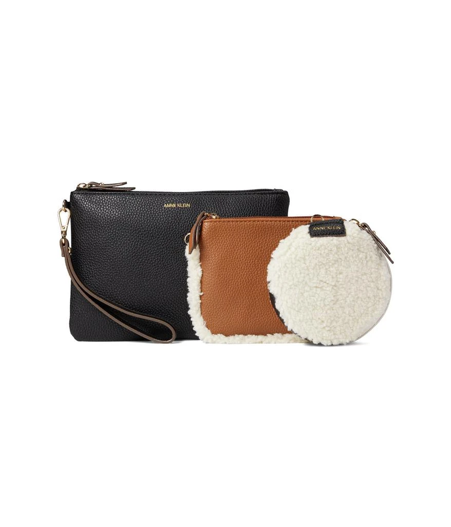 商品Anne Klein|Shearling Coin and Pouch Trio,价格¥137,第1张图片