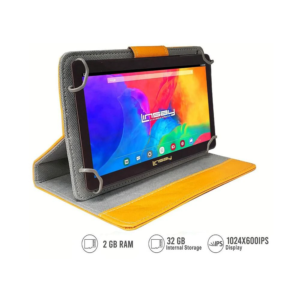 商品LINSAY|7" 1024 x 600 HD 2GB RAM 32GB Android 12 Tablet, Set of 4,价格¥670,第3张图片详细描述