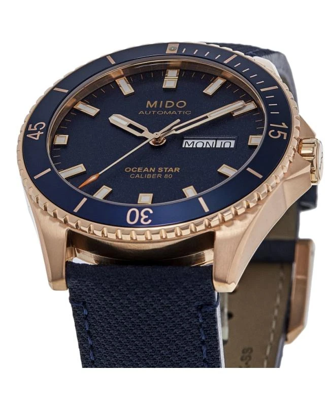 商品MIDO|Mido Ocean Star 200 Blue Dial Fabric Strap Men's Watch M026.430.36.041.00,价格¥5518,第3张图片详细描述