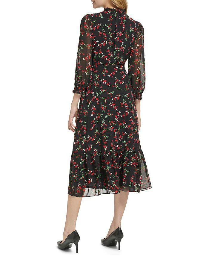 商品Karl Lagerfeld Paris|Floral Chiffon Midi Dress,价格¥354,第2张图片详细描述