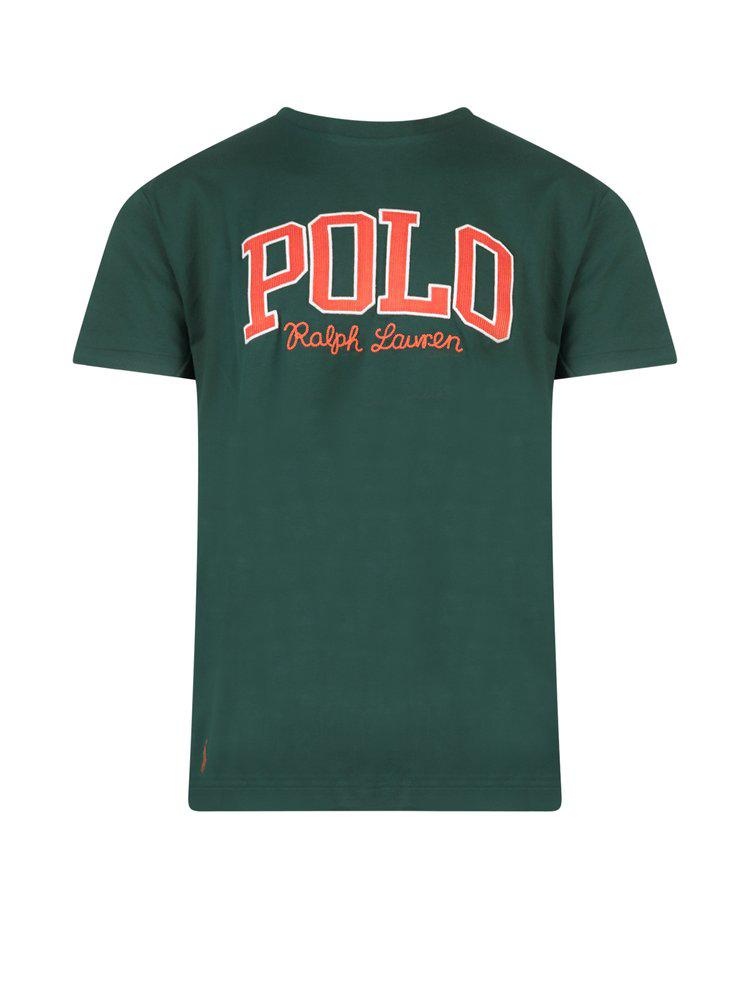 Polo Ralph Lauren Logo Embroidered Crewneck T-Shirt商品第1张图片规格展示