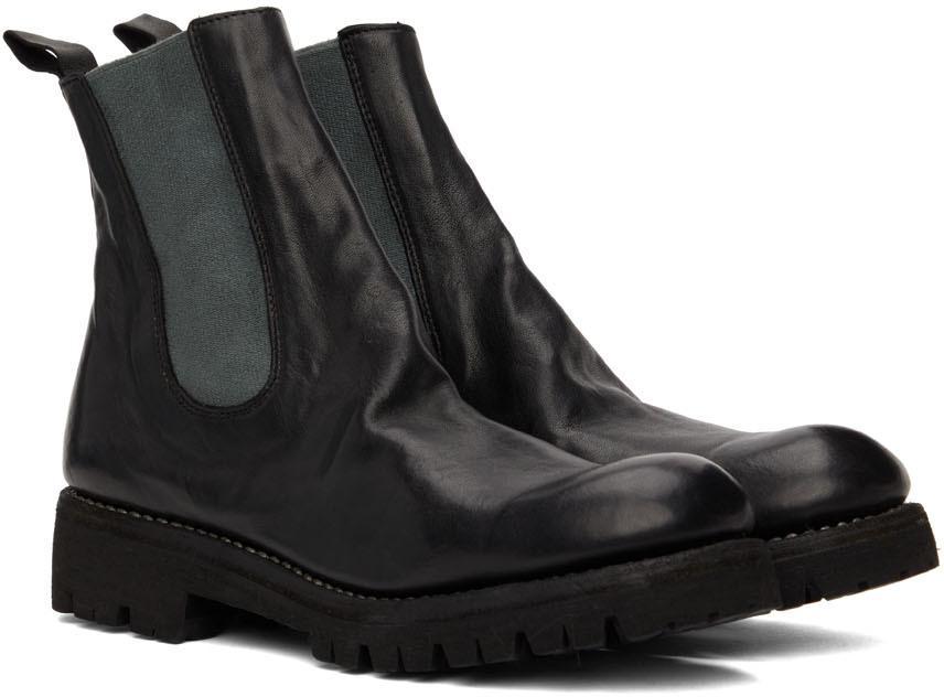 商品guidi|Black Leather Chelsea Boots,价格¥11076,第6张图片详细描述