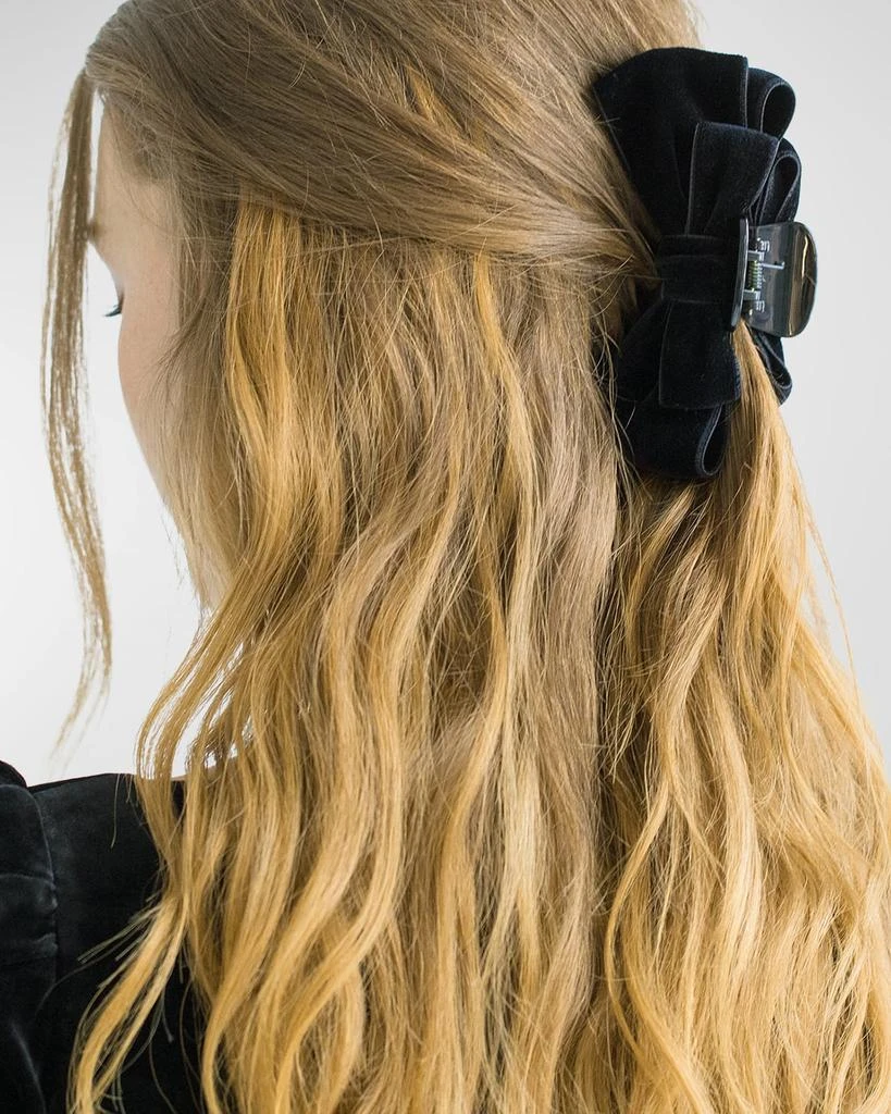 商品Jennifer Behr|Matilda Velvet Bow Jaw Clip,价格¥1462,第2张图片详细描述