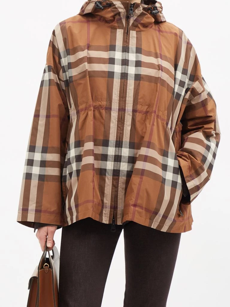 商品Burberry|Bacton hooded checked coat,价格¥10167,第2张图片详细描述