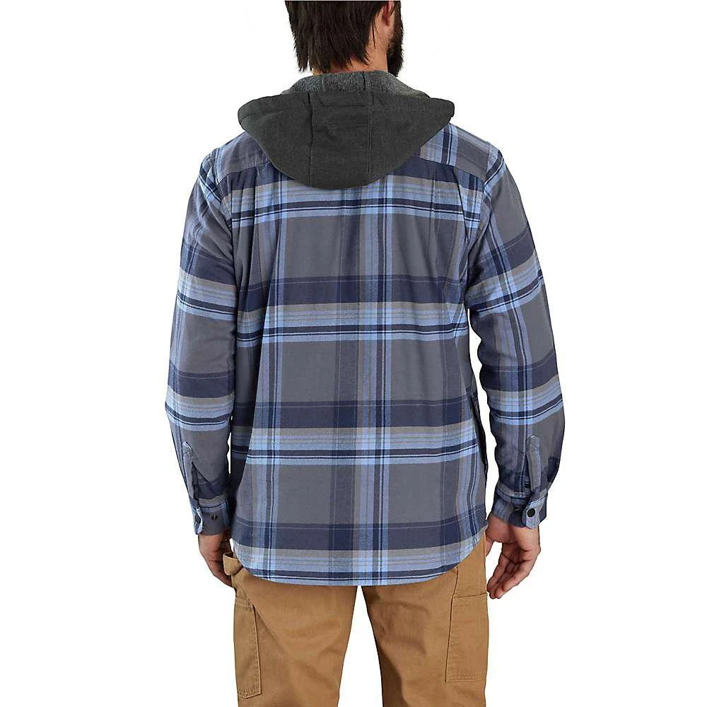 商品Carhartt|Carhartt Men's Rugged Flex Relaxed Fit Flannel Fleece Lined Hooded Shirt Jac,价格¥612,第2张图片详细描述