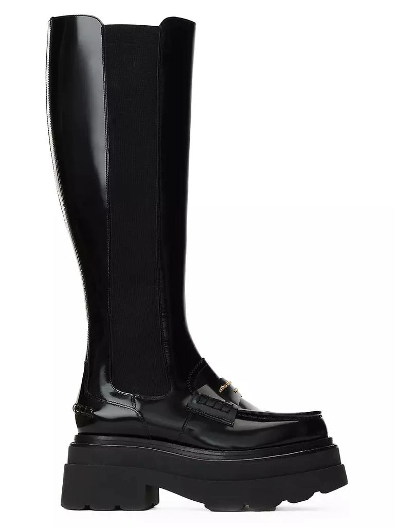 商品Alexander Wang|Carter Leather Platform Knee-High Boots,价格¥7343,第1张图片