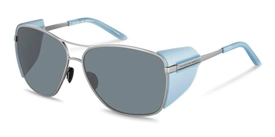 商品Porsche Design|Grey Rectangular Unisex Sunglasses P8600 C 62,价格¥825,第1张图片