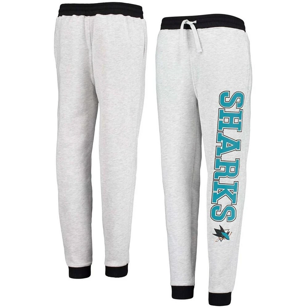 商品Outerstuff|Big Boys and Girls Heathered Gray San Jose Sharks Skilled Enforcer Sweatpants,价格¥262,第2张图片详细描述