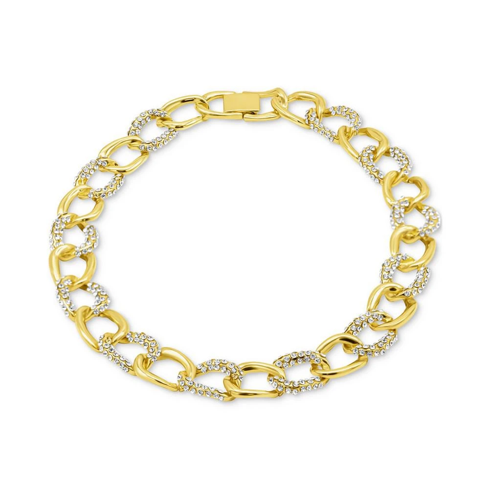 商品ADORNIA|Gold-Tone Crystal Chunky Chain Link 16-1/2" Necklace,价格¥364,第1张图片