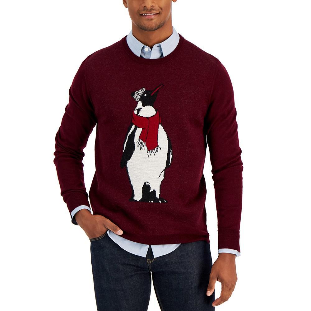 商品Club Room|Men's Merino Penguin Sweater, Created for Macy's,价格¥184,第1张图片
