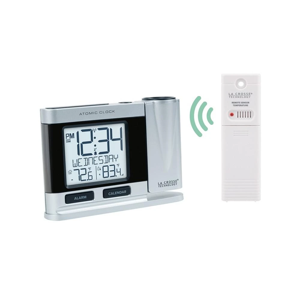 商品La Crosse Technology|616-12667-INT Atomic Projection Clock with Temperature,价格¥372,第2张图片详细描述