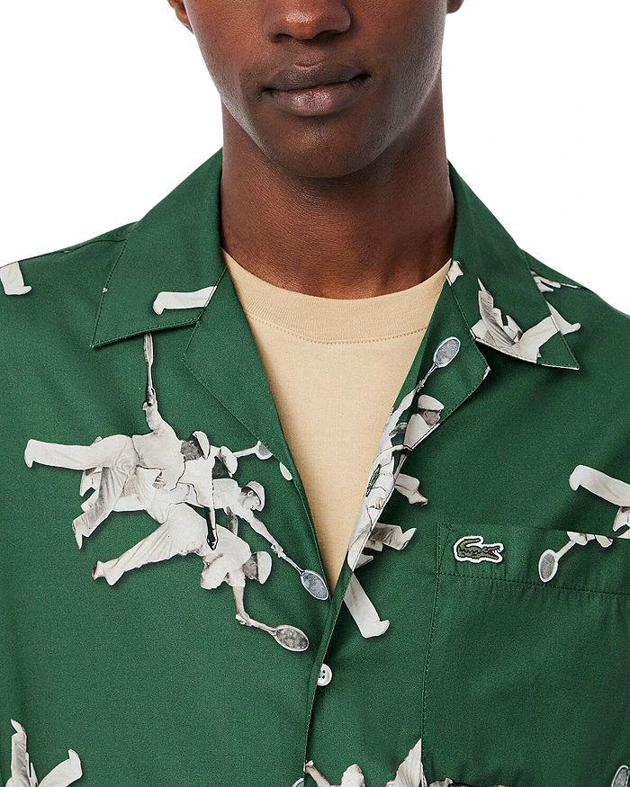 商品Lacoste|Relaxed Fit René Lacoste Print Shirt,价格¥311,第4张图片详细描述