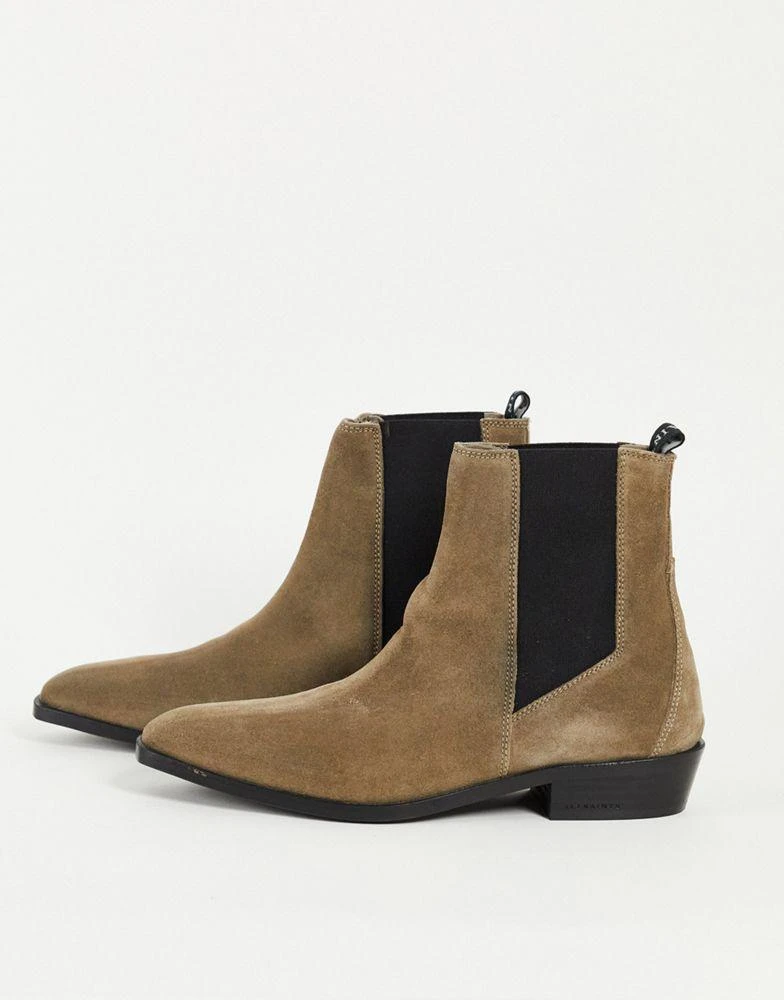 商品ALL SAINTS|All Saints markus chelsea boots in taupe suede,价格¥714,第1张图片