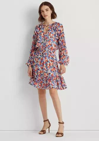 商品Ralph Lauren|Ralph Lauren Floral Crinkled Georgette Dress,价格¥347,第1张图片