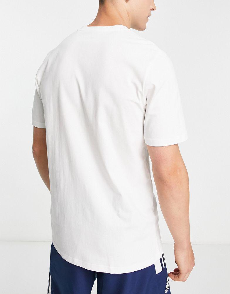adidas Basketball Posterize t-shirt in white商品第2张图片规格展示