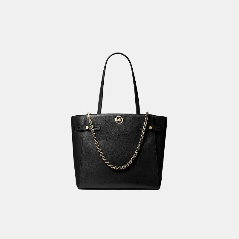 商品[国内直发] Michael Kors|MK 女包 迈克尔·科尔斯 MICHAEL KORS CARMEN系列女士荔枝纹托特手提包30S1GNMT3L BLACK 黑色 常规,价格¥1969,第1张图片