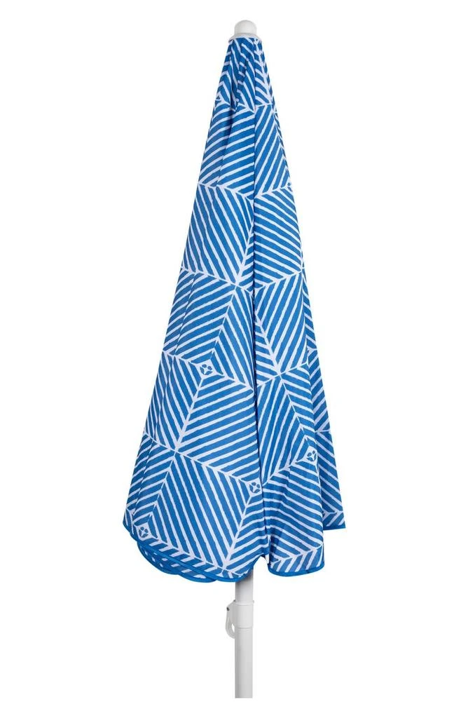 商品Picnic Time|Blue Athens Pattern Portable Beach Umbrella,价格¥289,第2张图片详细描述