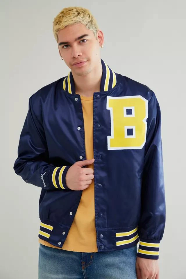 商品Mitchell & Ness|Mitchell & Ness X Bel-Air Satin Jacket,价格¥608,第3张图片详细描述