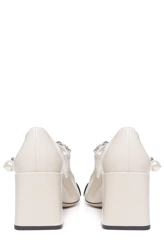 商品Miu Miu|Miu Miu Two-Toned Mary Jane Satin Pumps,价格¥5264,第4张图片详细描述