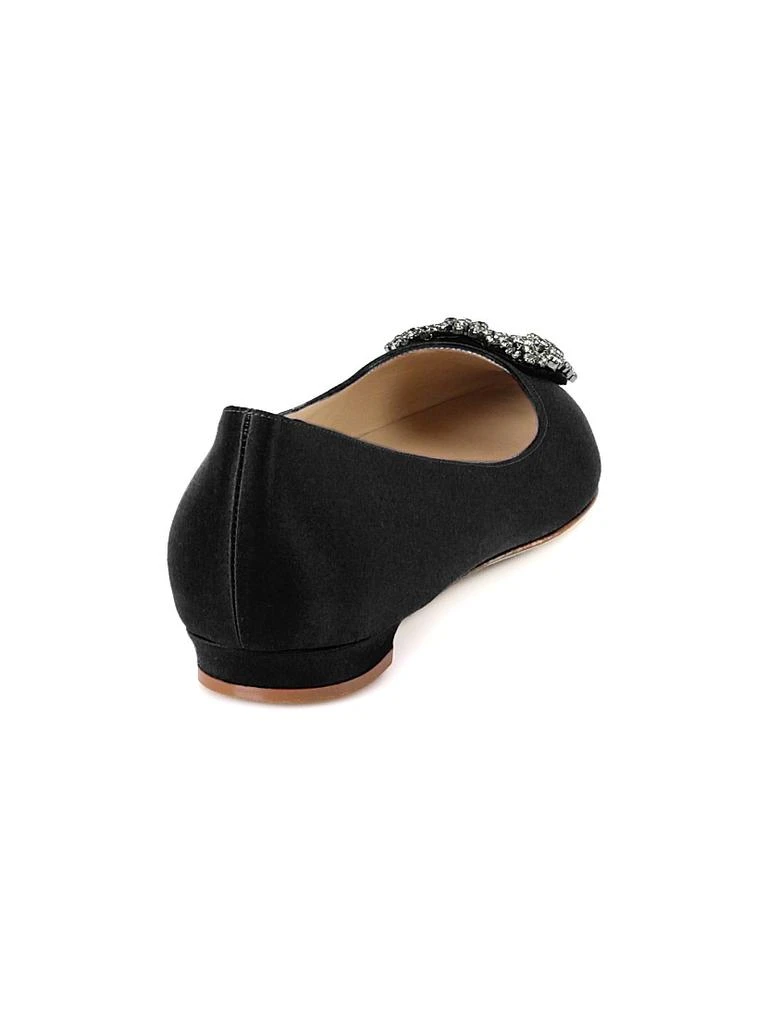 商品Manolo Blahnik|Hangisi 25MM Embellished Satin Flats,价格¥8017,第2张图片详细描述