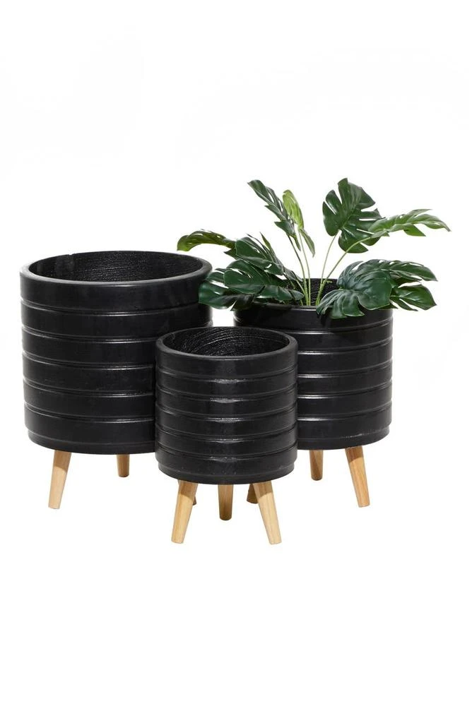 Black MgO Contemporary Planter - Set of 3 商品