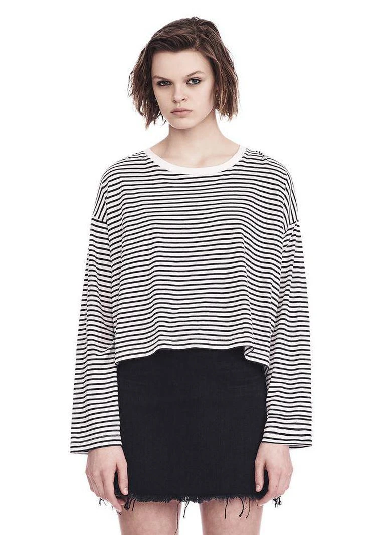 商品Alexander Wang|条纹长袖T恤,价格¥594,第3张图片详细描述