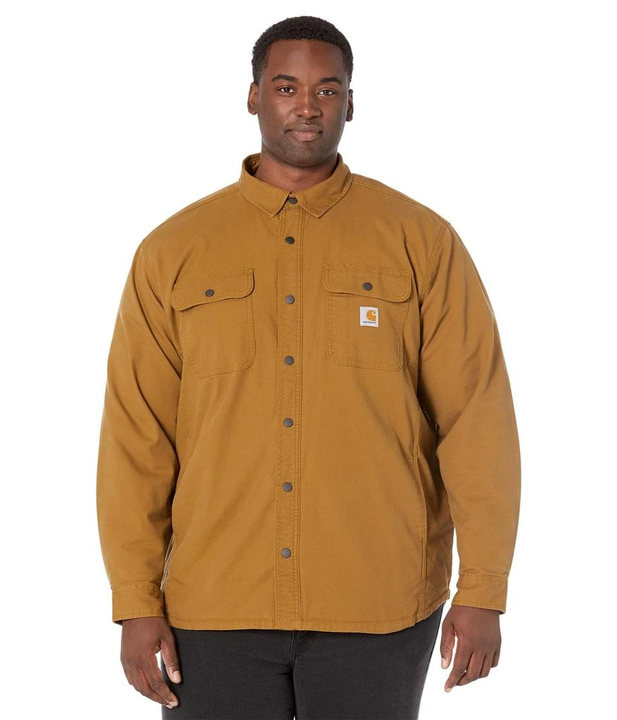 商品Carhartt|Rugged Flex® Relaxed Fit Canvas Fleece-Lined Shirt Jacket,价格¥599,第1张图片