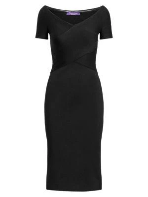 商品Ralph Lauren|Plissé Day Bodycon Dress,价格¥4151,第4张图片详细描述