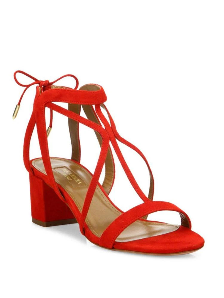 商品Aquazzura|Fiji Block Heel Cage Sandal,价格¥2323,第1张图片