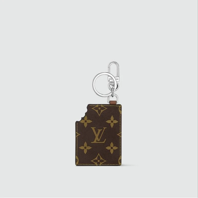 商品Louis Vuitton|【预售3-7天】LV/路易威登 男士棕色帆布/皮革钥匙扣/包袋挂饰,价格¥5146,第5张图片详细描述